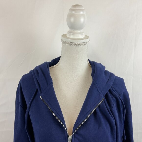 Hill House Teddy Zip-Up Hoodie M Navy Blue Pockets New NWT - Picture 2 of 12